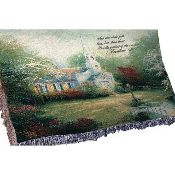Manual Inspirational Collection 50 x 60-Inch Tapestry Throw Messenger of Spring 